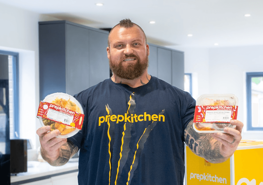 Eddie Hall with Prep Kitchen meals