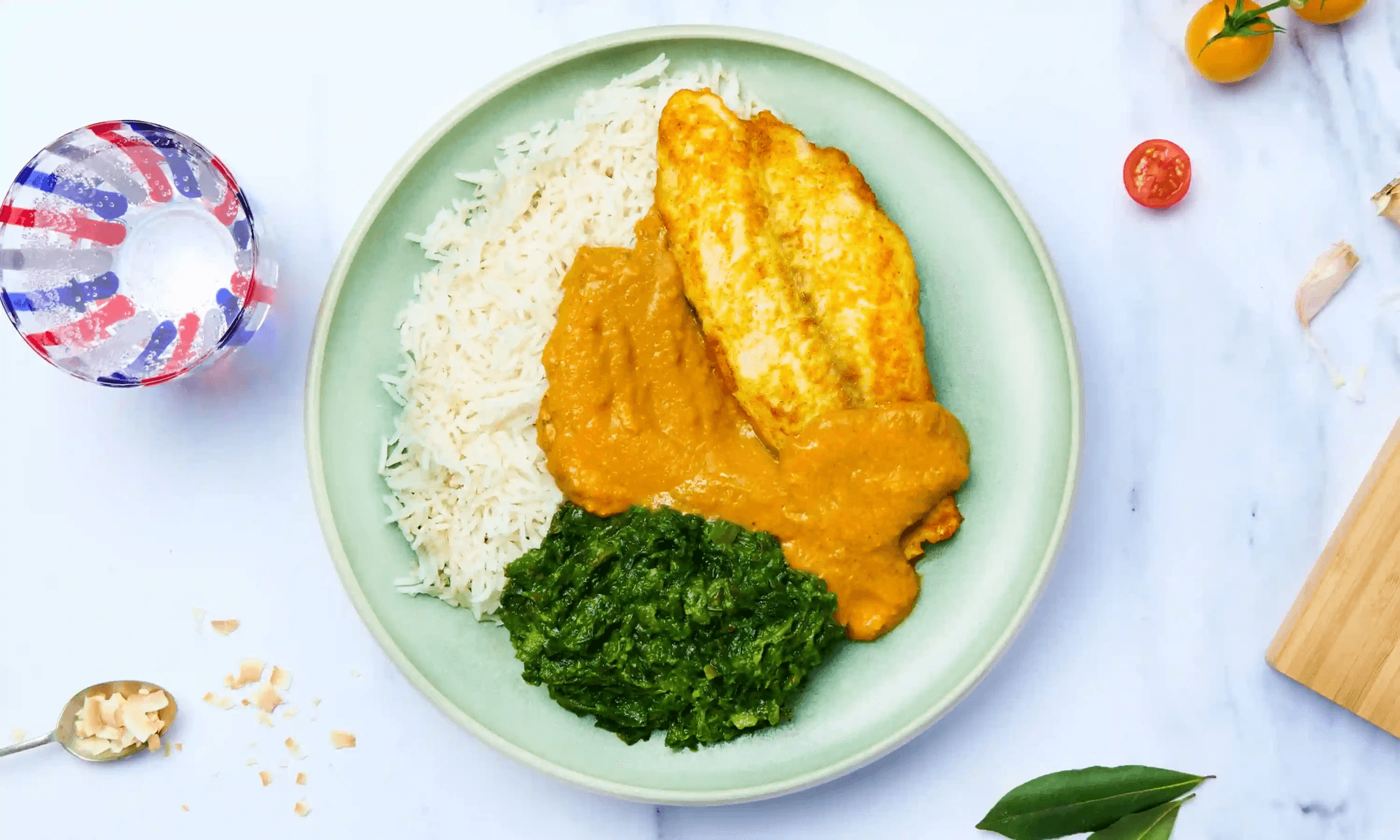 Prep Kitchen's AJ-inspired Caribbean-Style Fish Curry with Coconut Rice